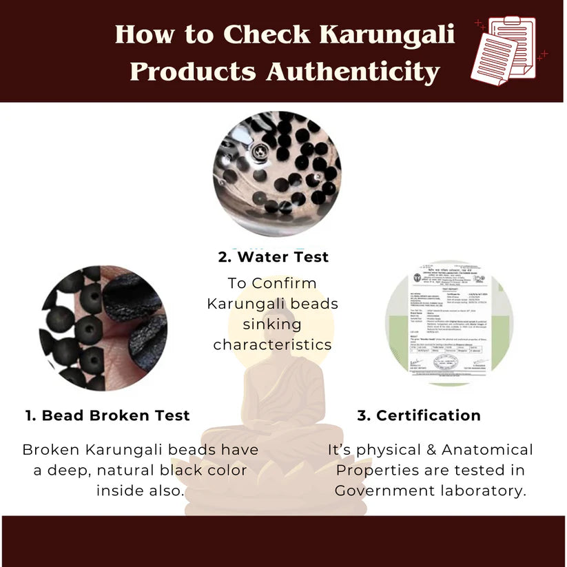 Karungali Mala – Sacred Blackwood Beads for Protection & Power
